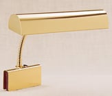 PIANO LAMP 14 SHADE BRASS-GRAND PIANO